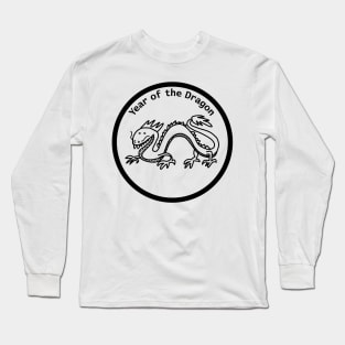 Year of the Dragon Black Line Long Sleeve T-Shirt